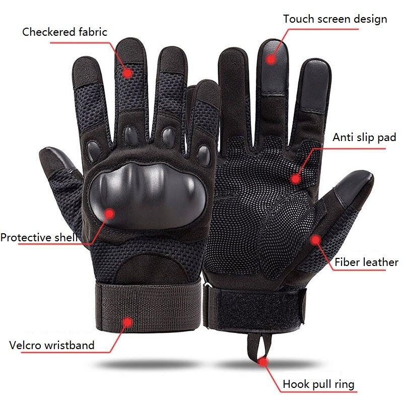 IDOGEAR Tactical Full Finger Gloves Sports Gloves For Military Army Airsoft Cycing Climbing Durable Palm Breathable Sensitive Anti-slip Touchable Screen 3694