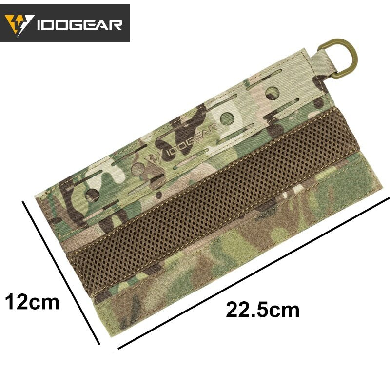 IDOGEAR Tactical Headset Cover with D-Buckle Hanger MOLLE Laser Cut Nylon Universal Headset Cover Pads Camouflage Headset Protective Breathable Cloth 3948