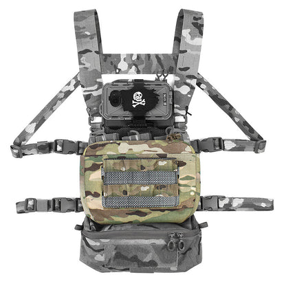 IDOGEAR PEW Tactical DOPE Front Flap Pouch Front Panel Bag FCPC FCSK FERRO Style Chest Hanging Tactical Pouch Military Army Combat Hiking Pouch