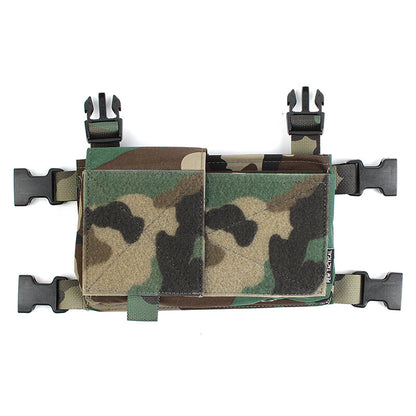 IDOGEAR PEW Tactical MK3 MK4 Front Panel Pouch Chest Rig Quick Release Modular Magazine Pouch with Inner Triple 556 Magazine Pouch VT06