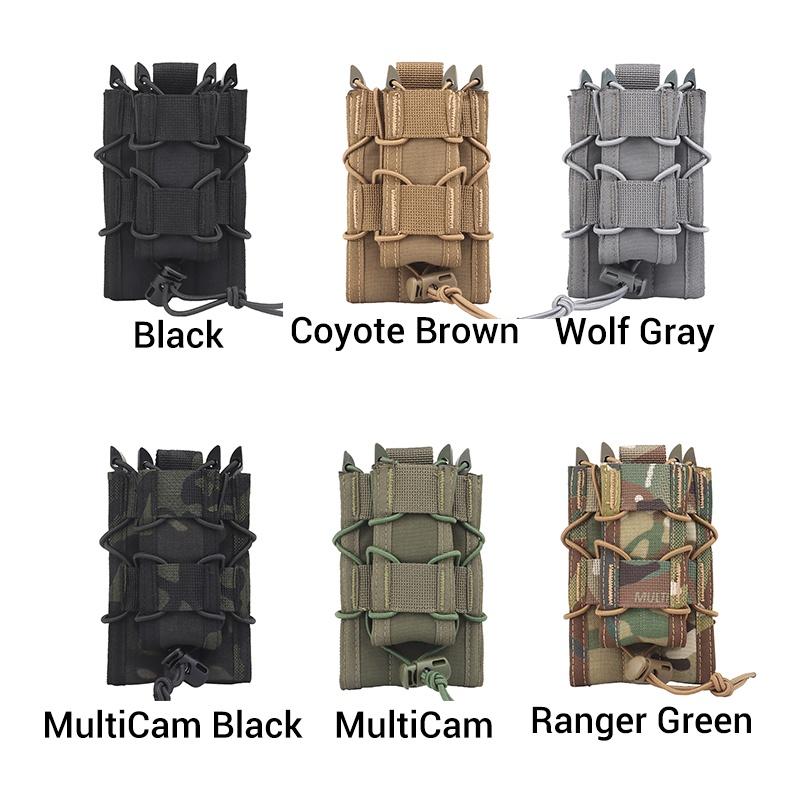 IDOGEAR Tactical Double TC Magazine Pouch For 9mm & 5.56 Mag MOLLE Mag Carrier MG-50