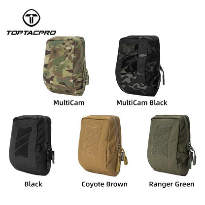 TOPTACPRO Tactical Utility Pouch Laser Cut MOLLE EDC Multifunction Sundries Recycling Bag Micro Med Kit 8518