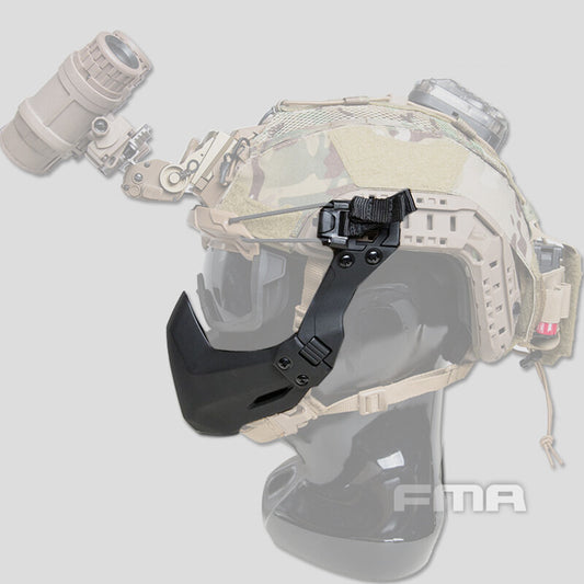 FMA Tactical Half Face Mask Seal Mask Folding For Tactical Helmet B Version With Goggle Hook 1364