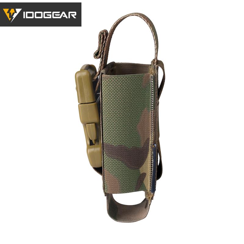 IDOGEAR Tactical Flash bang Pouch Tool Bag Modular MOLLE Quick Release Flashbomb Pouch Flashlight Pouch 3593