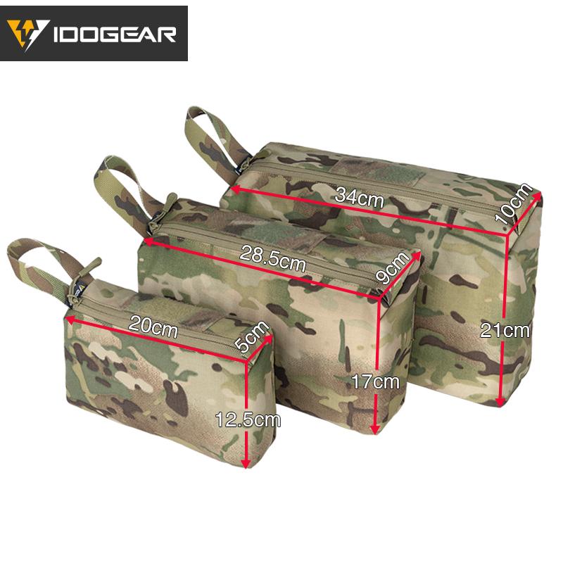 IDOGEAR Tactical Trapezoid Storage Pouch Utility Pouch Packing Cubes Military Multi-function Camouflage Practical Bag Outdoor Gear 35102