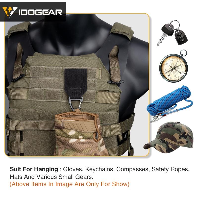 IDOGEAR Tactical Hook Mk3 Chest Rig Hook Mk4 Fight Glove Buckle Military Multi-function Buckles 3947