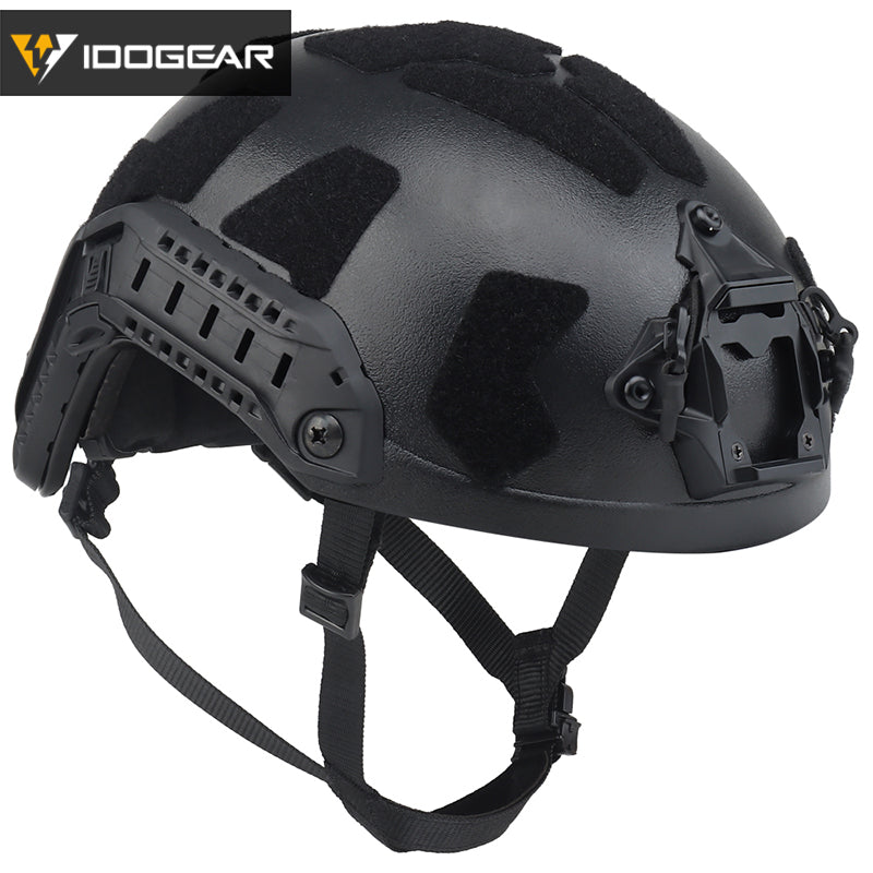 IDOGEAR Tactical FAST Helmet SF Style SUPER High Cut FAST Helmet 7.5mm Thickness Full Protective Version MH Tactical Fast Helmet Head Outdoor Wargame Training Protect Gear 6803