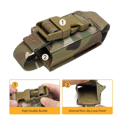 IDOGEAR Tactical Flash bang Pouch Tool Bag Modular MOLLE Quick Release Flashbomb Pouch Flashlight Pouch 3593