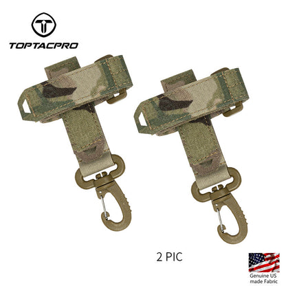 TOPTACPRO Tactical Quick Release Buckle Multi-function Glove Hooks UTX Buckle with Hook&Loop Bandage Straps 2PCS/Set 8902