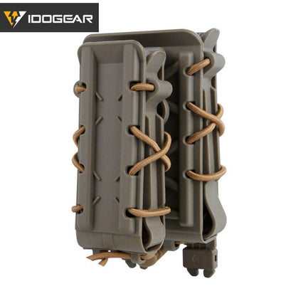 IDOGEAR Tactical Double Magazine Pouch For 9mm & 556 MOLLE Mag Holder Mag Pouch  Army Duty Tactical Mag pouch 3561