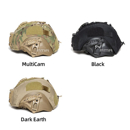 FMA Tactical Helmet Integrated Head Protection System Helmet IHPS Military Army L/XL Helmet with Shroud V-shaped Guide Rail With Helmet Cover Shockproof Helmet With inner pads  Outdoor 1428