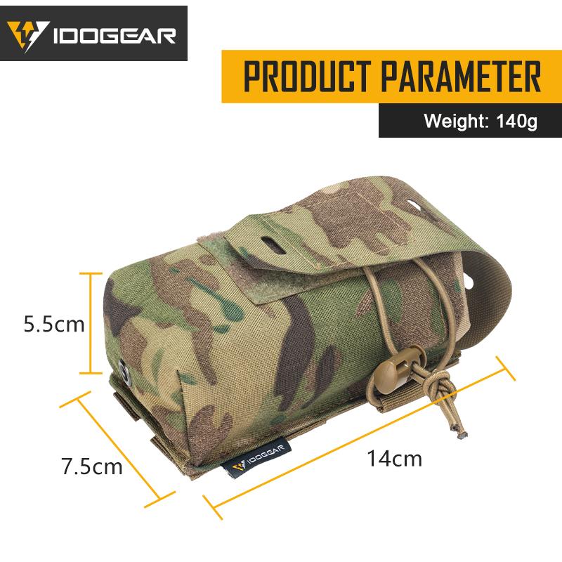 IDOGEAR Tactical Double Mag Pouch For 556 Mag Multi-function MOLLE Pouch Military Mag Pouch For 5.56/5.45 Mag 3594