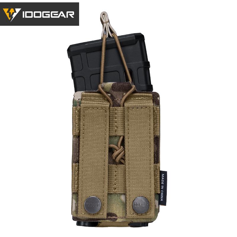 IDOGEAR Tactical Single Mag Pouch For 556 Mag Singel Magazine Carrier Military MOLLE Mag Pouch 3566