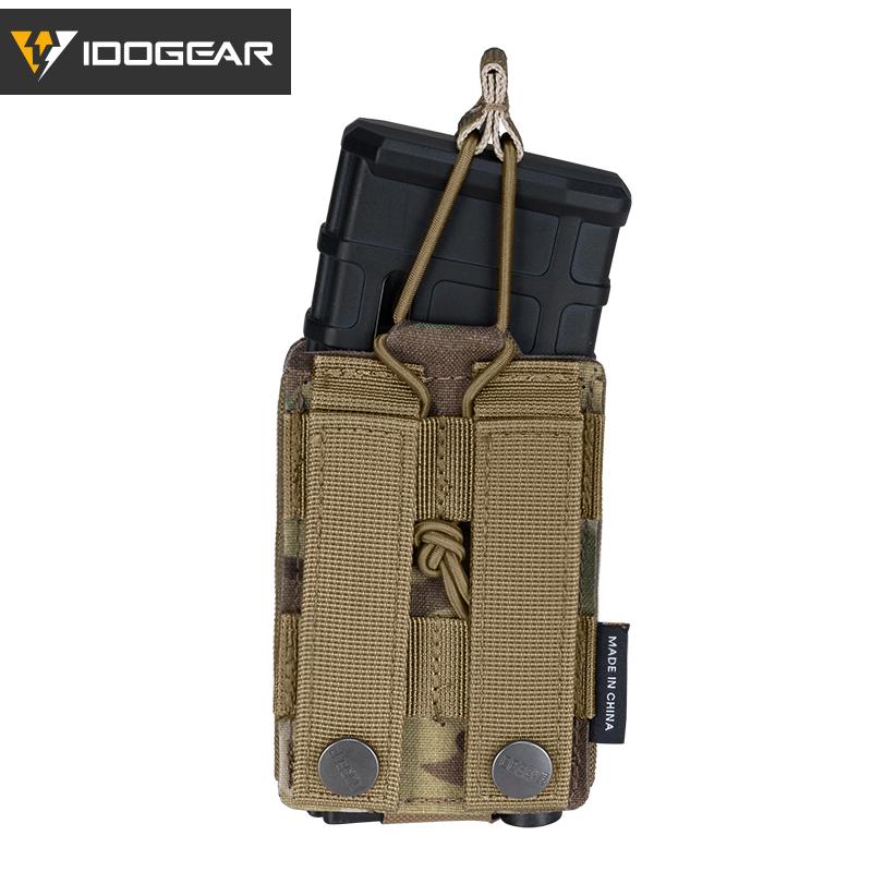 IDOGEAR Tactical Double Magazine Pouch For 9mm & 556 MOLLE 3569