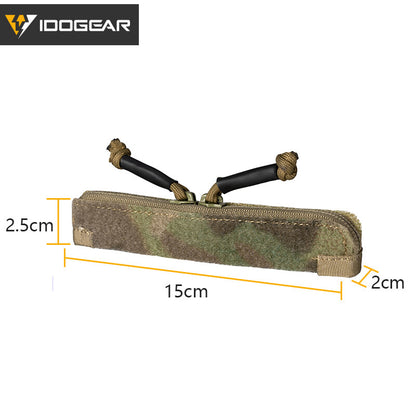 IDOGEAR Tactical Double Zipper 2pcs Insert Pouch Storage Pocket Zipper Cover for JPC2.0 CPC AVS Vest Military Hiking Camping Vest Zipper Cover 3943