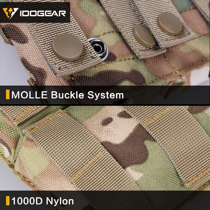 IDOGEAR Tactical Triple Magazine Pouch Molle Military MAG Pouch Carrier Modular Camouflage 3533