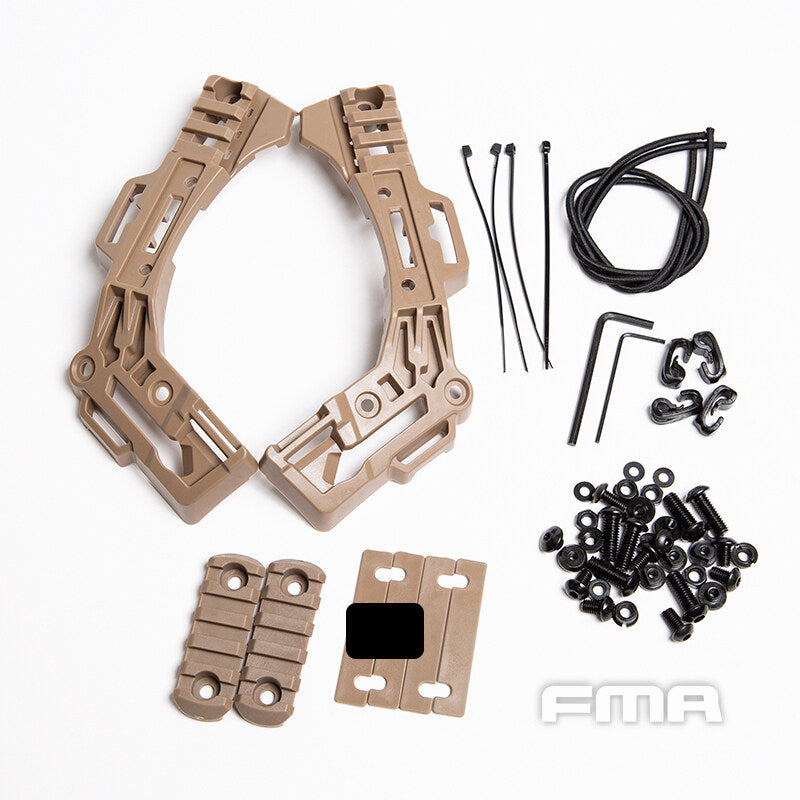 FMA Tactical Guide Rail System Kit for EX BALLISTIC Version 3.0 Helmet Accessories POM Rail