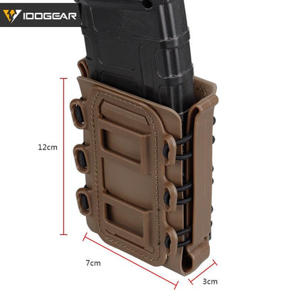 IDOGEAR Tactical Mag Pouch For 9mm Mag Soft Shell Mag Pouch With MOLLE Clip 3515