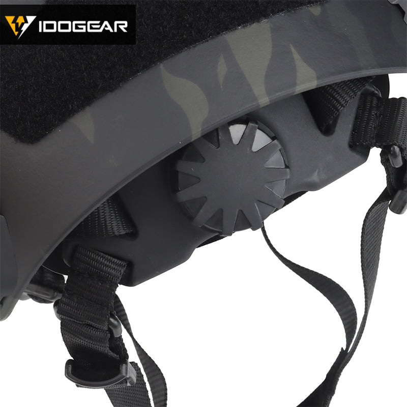 IDOGEAR Tactical FAST Helmet SF Style SUPER High Cut FAST Helmet 7.5mm Thickness Full Protective Version PJ Tactical Fast Helmet Head Outdoor Wargame Training Protect Gear 6802