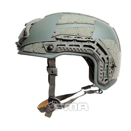 FMA Tactical Caiman Helmet W/ NVG Shroud Rail Camouflage Combat Helmet Paintball Military Camping L/XL Wargame Hiking Military Tactical Helmet 1383B