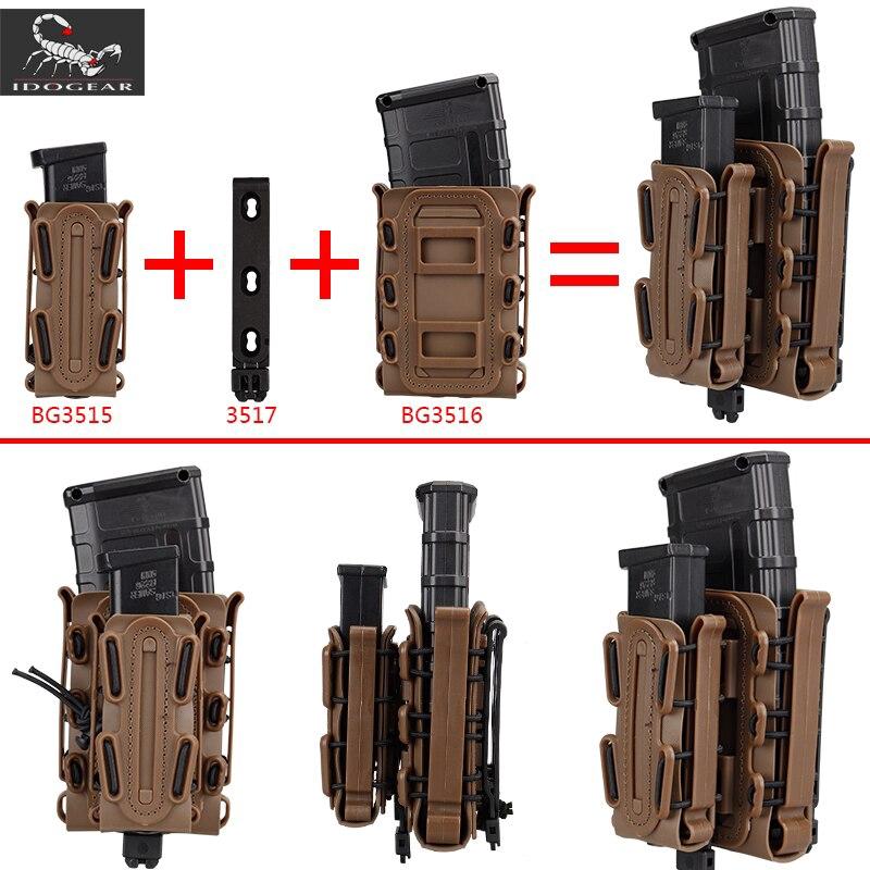 IDOGEAR Tactical Soft Shell Carrier Pouches With Molle Clip 7.62mm G Code 3516