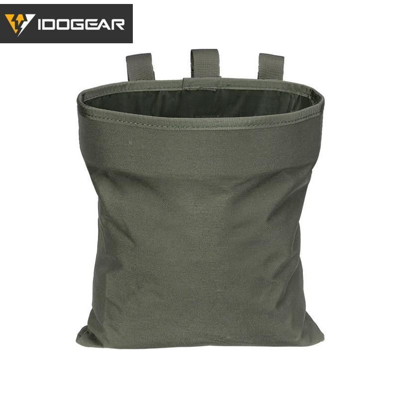 IDOGEAR Tactical Dump Pouch Molle Foldale Magazine Recycling Bag Camo Military Drop Pouch Multi-function Storage Bag 3550