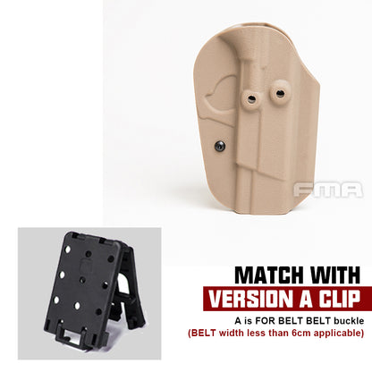 FMA Tactical Holster KYDEX holster For 92 Belt Clip System Mount Paintball gear style A Tactical Hiking Camping Wargame Camouflage Military Gear