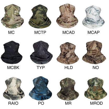 IDOGEAR Tactical Scarfs Camouflage Headwear Face Cover Cycling Neck Scarf Veil 3616