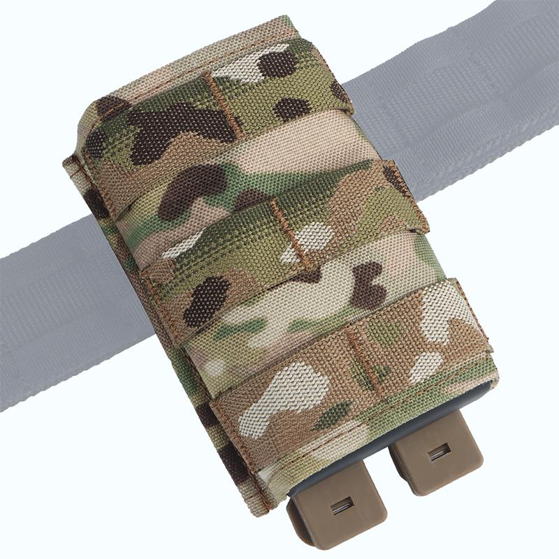 IDOGEAR Tactical Single Mag Pouch For 7.62mm Mag with Hard Insert Carrier Quick Draw Military Molle Mag Pouch MG-F-18