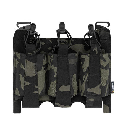 IDOGEAR TEAR Front Flap Triple Magazine Pouch Hook&loop For 556 Mag Holder Elastic Velcro-tape Outdoor Camouflage Military 3599