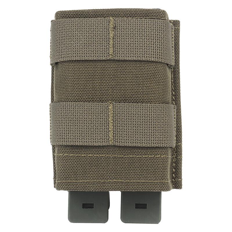 IDOGEAR Tactical Single Magazine Pouch for 7.62 MOLLE Mag Pouch Top Open with Retention Insert and Clip Strap Military Hiking Camping Mag Carrier MG-F-16