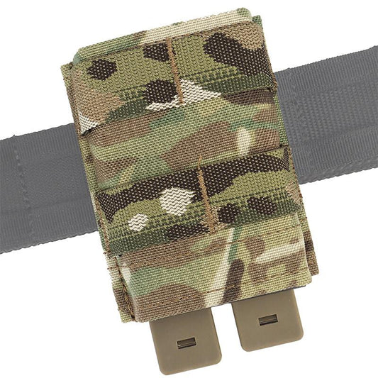 IDOGEAR Tactical Single Magazine Pouch for 7.62 MOLLE Mag Pouch Top Open with Retention Insert and Clip Strap Military Hiking Camping Mag Carrier MG-F-16