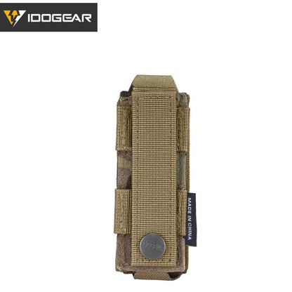 IDOGEAR Tactical Single Mag Pouch for 9mm Mag Single Magazine Carrier Military MOLLE Mag Pouch 3568