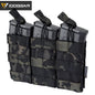 IDOGEAR Tactical Triple Mag Pouch For 5.56 Mag Military Molle Modular Triple Open Top Mag Pouch 3547