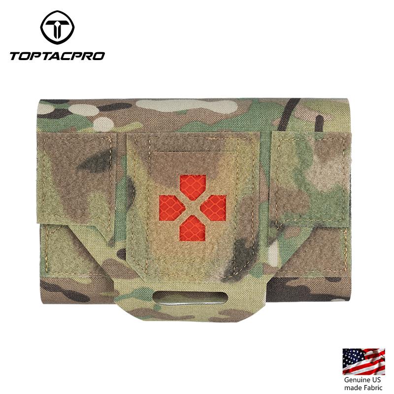 TOPTACPRO Tactical Micro Med Kit Military Molle Emergency Bag Tactical FA Kits Pouch Camouflage Belt-Pouch 8519