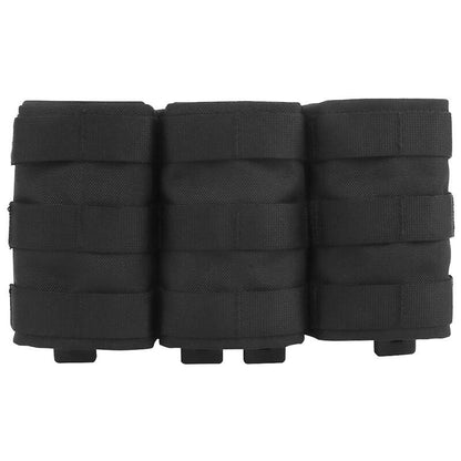 IDOGEAR Tactical Triple Magazine Pouch for 5.56mm with Insert Hard Carrier with MOLLE Clip Quick Draw Military Molle Mag Pouch 1000D High Quality Nylon MG-F-14