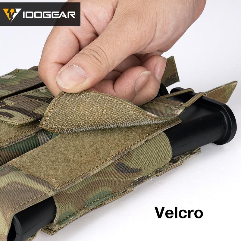 IDOGEAR Tactical SMG Triple Magazine Pouch MOLLE Kriss Mag Carrier For SMG MP7 MP5 Mag Pouch Holder 3576