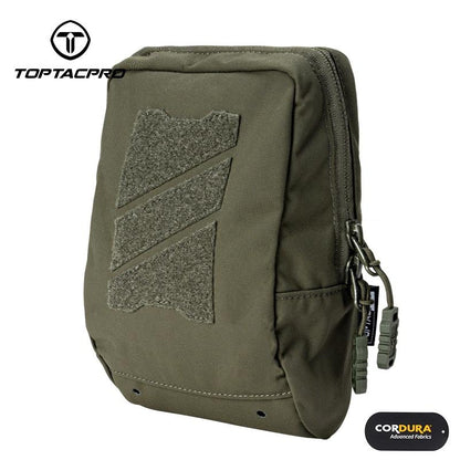 TOPTACPRO Tactical Utility Pouch Laser Cut MOLLE EDC Multifunction Sundries Recycling Bag Micro Med Kit 8518