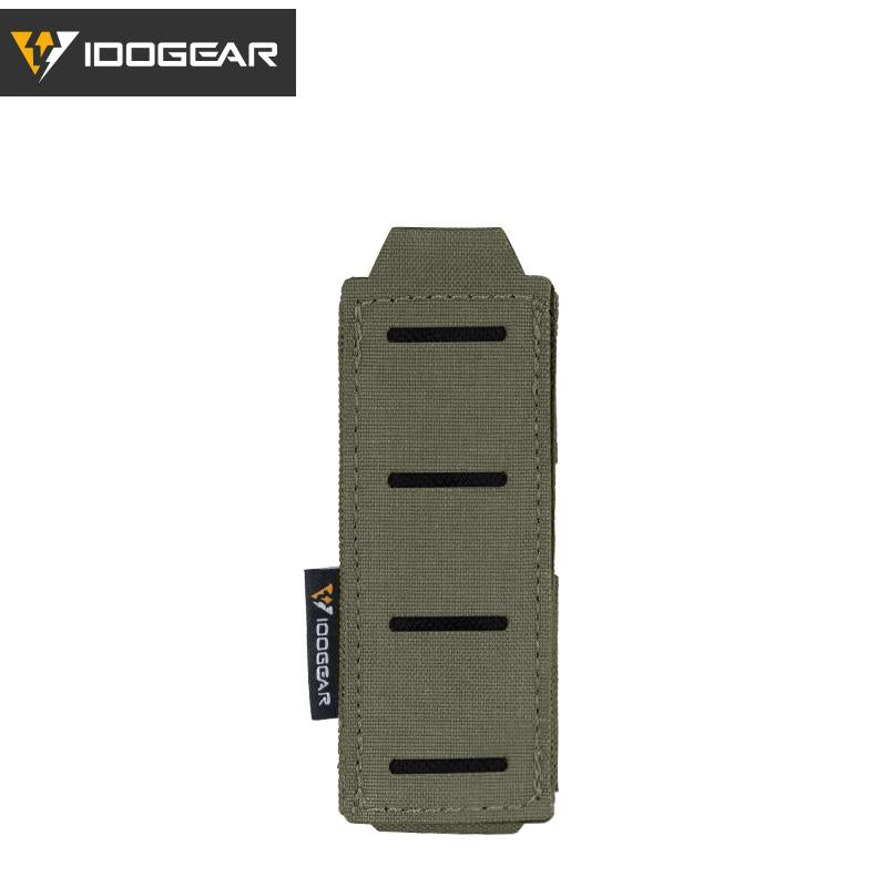 IDOGEAR Tactical Single Mag Pouch for 9mm Mag Single Magazine Carrier Military MOLLE Mag Pouch 3568