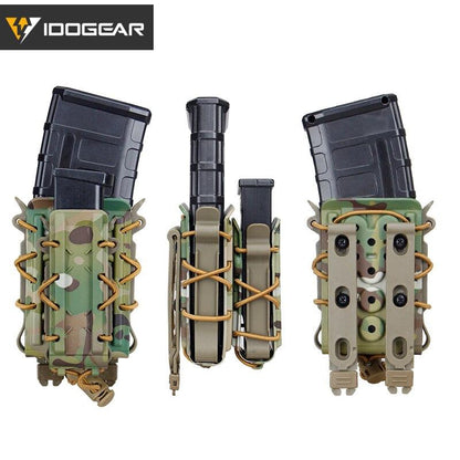 IDOGEAR Tactical Double Magazine Pouch For 9mm & 556 MOLLE Mag Holder Mag Pouch  Army Duty Tactical Mag pouch 3561