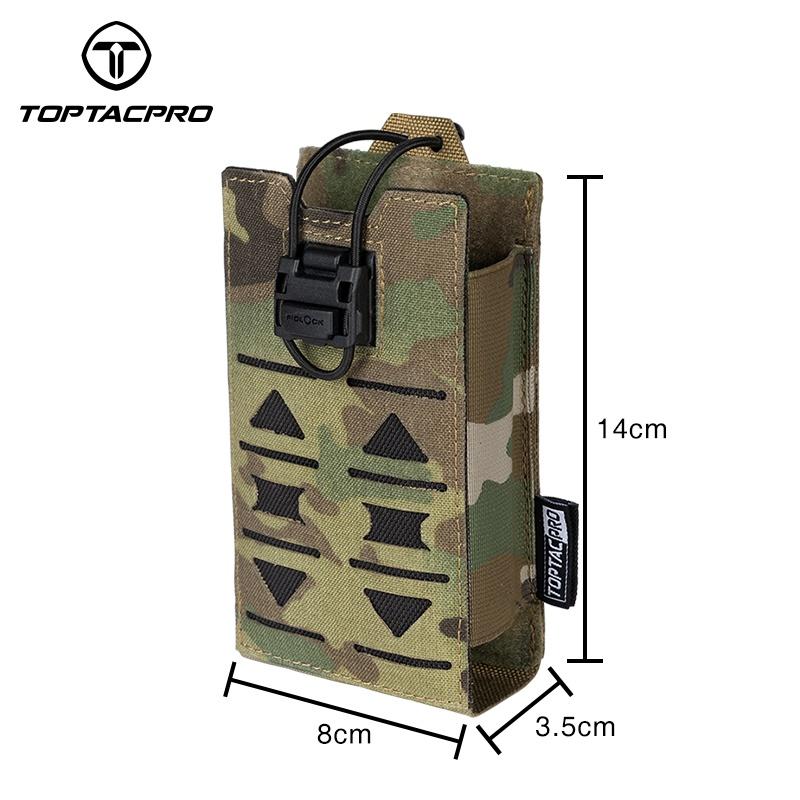 TOPTACPRO Tactical Radio Pouch For 148/152 MPU5 MOLLE Tactical Magazine Pouch 8517