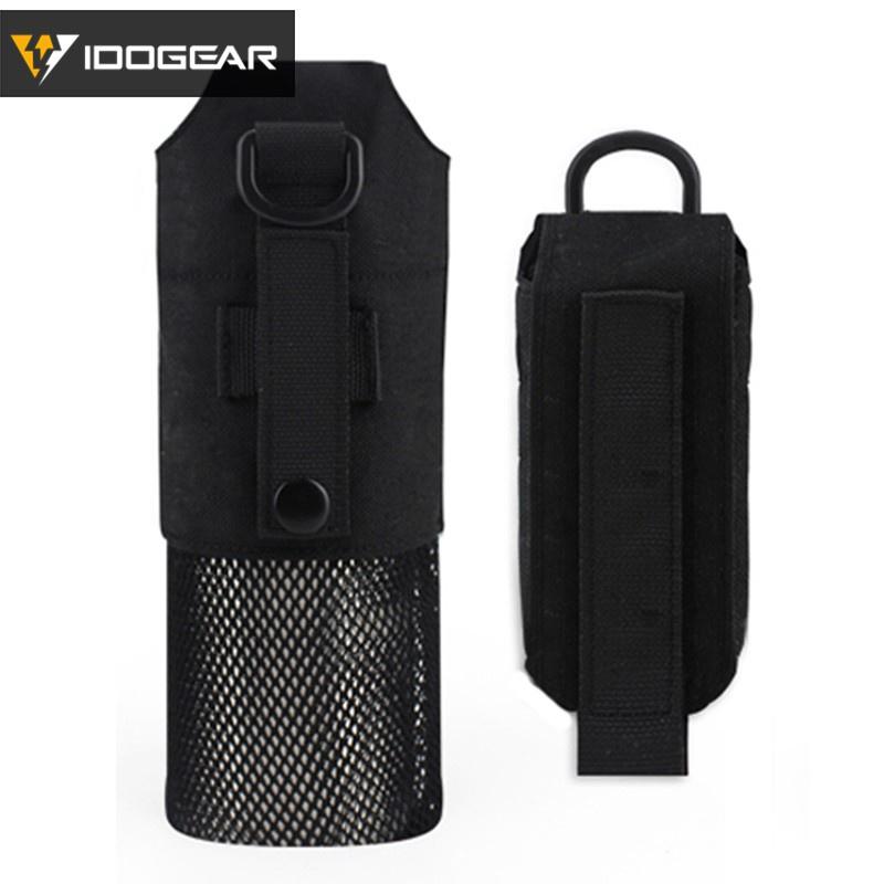 IDOGEAR Tactical Folding Bottle Pouch Camouflage Water Kettle Canteen Bag MOLLE Military Camouflage Gears 3534