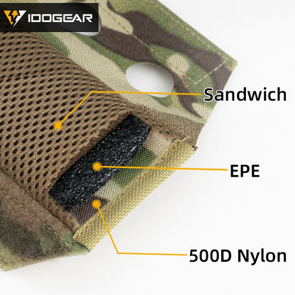 IDOGEAR Tactical FERRO Vest Shoulder Pads Set 500D Nylon Laser Cut Velcro Sandwich Mesh Cushion Outdoor Wargame Military Survival Kit 3949