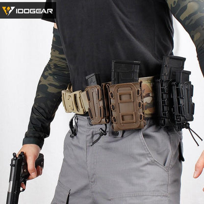 IDOGEAR Tactical Mag Pouch For 9mm Mag Soft Shell Mag Pouch With MOLLE Clip 3515