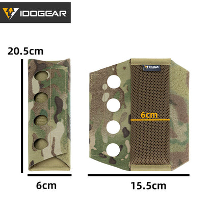 IDOGEAR Tactical FERRO Vest Shoulder Pads Set 500D Nylon Laser Cut Velcro Sandwich Mesh Cushion Outdoor Wargame Military Survival Kit 3949