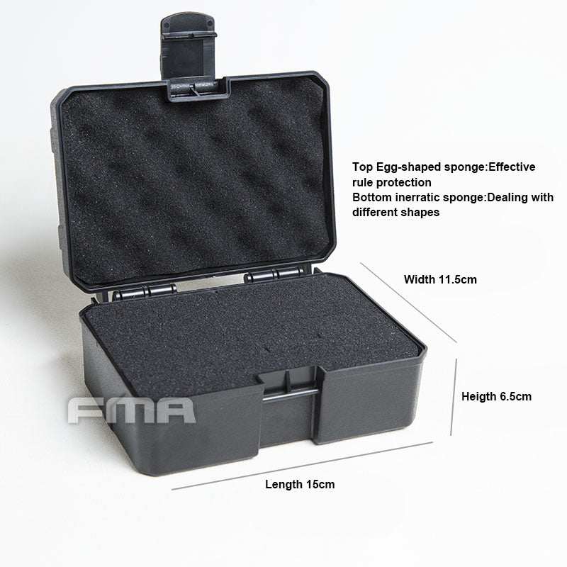 FMA Tactical Small Storage Box Plastic Carry Box Case with Sponge Shockproof Container military army camping Box Outdoor TB1356