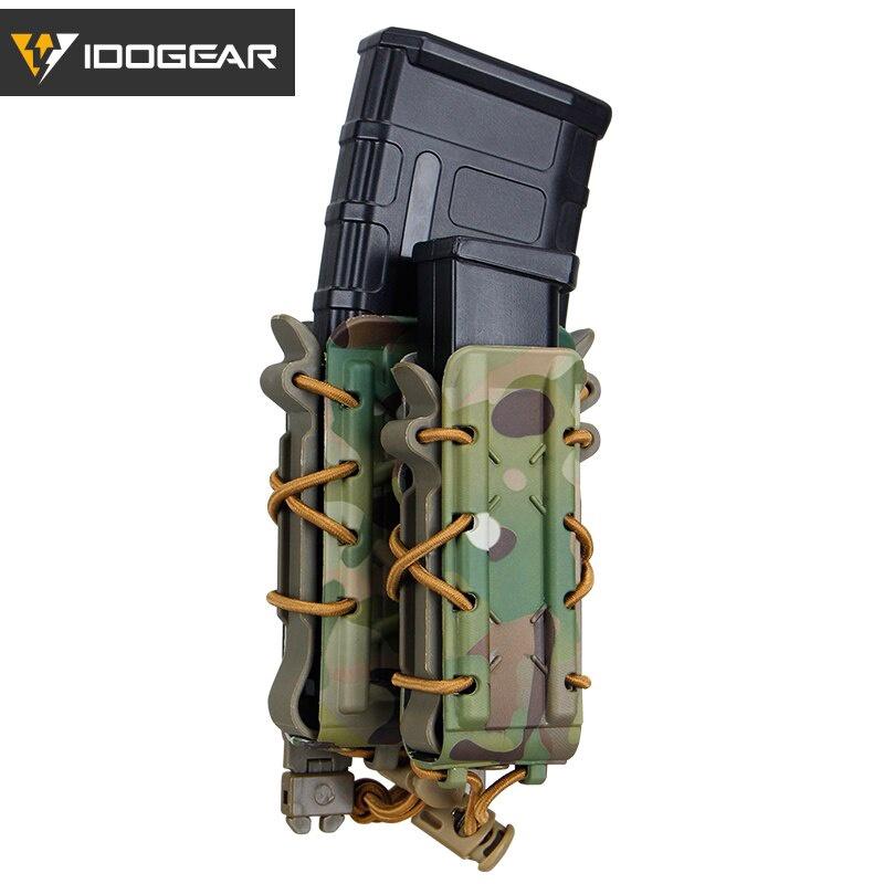 IDOGEAR Tactical Double Magazine Pouch For 9mm & 556 MOLLE Mag Holder Mag Pouch  Army Duty Tactical Mag pouch 3561