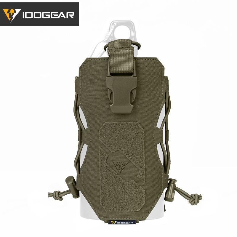 IDOGEAR Tactical Radio Pouch Bottle/kettle Carrier Quick Release Buckle walkie-talkie Pouch MOLLE 3580