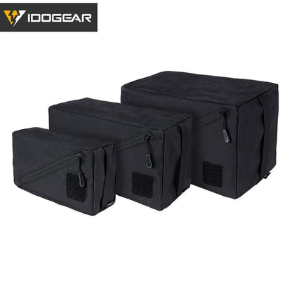 IDOGEAR Tactical Square Storage Pouch Velcro Webbing Utility Pouch Packing Cubes Multi-function Camouflage Military Outdoor Gear 35101