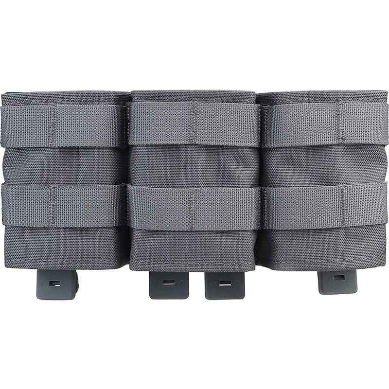 IDOGEAR Tactical Triple Magazine Pouch For 7.62mm Magazine with Hard Insert Carrier Quick Draw Military Molle Mag Pouch MG-F-17